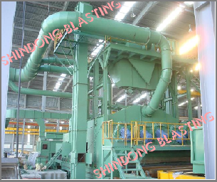 Dây chuyền thiết bị phun bi tự <br/> động làm sạch tôn, thép hình…