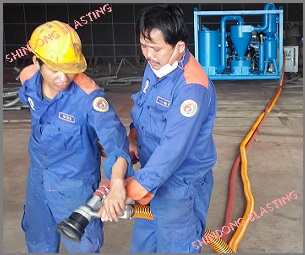 Máy phun bi làm sạch <br/> đường hàn SDVBRB-01